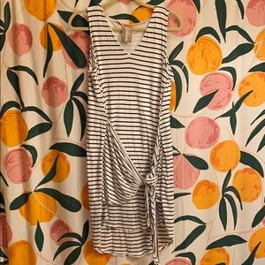 Anthropologie Black & White Striped dress